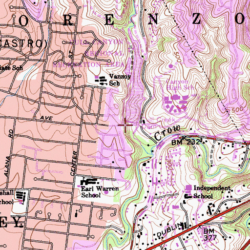 Topographic Map of Cull Creek Dam, CA