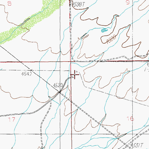Topographic Map of Red Tail Ranch, AZ