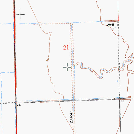 Topographic Map of Curry Creek, CA