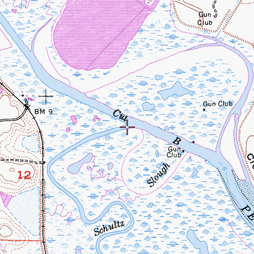 Topographic Map of Cut B, CA