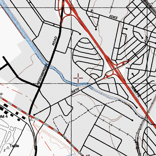Topographic Map of Dag Hammarskjold School, CA
