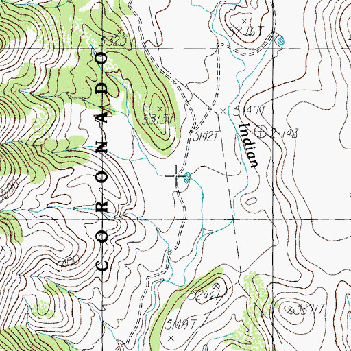 Topographic Map of Riddle Tank, AZ