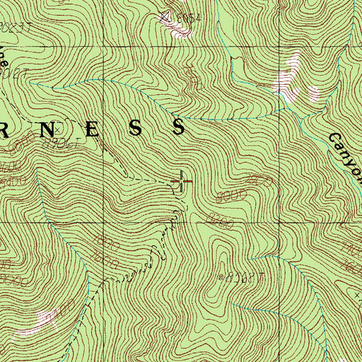 Topographic Map of Rucker Raspberry Ridge Trail Two Hundred Twentyeight, AZ