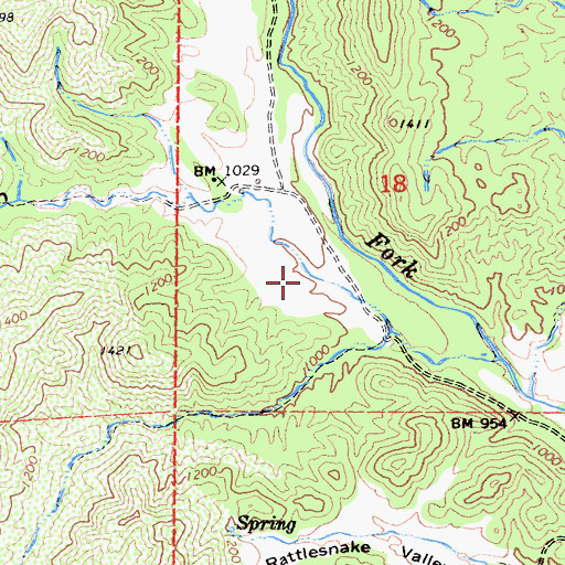 Topographic Map of De Haven Gulch, CA