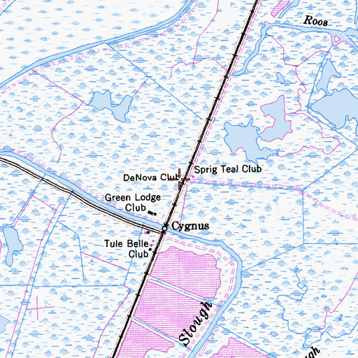 Topographic Map of DeNova Club, CA