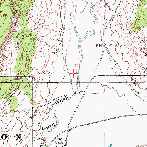 Topographic Map of Burnt Corn Valley, AZ