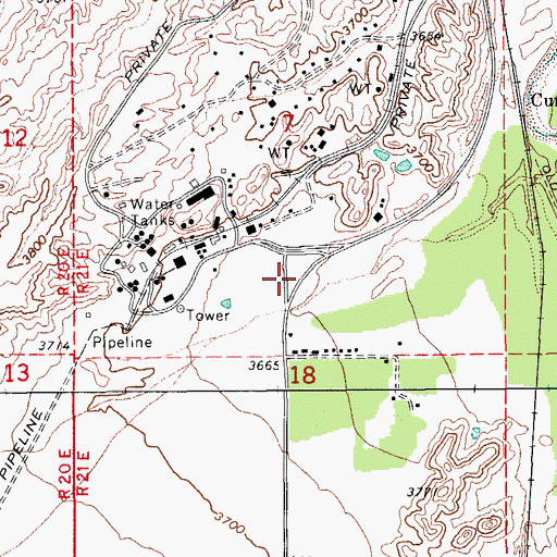 Topographic Map of Saint David Substation, AZ