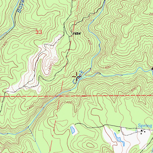 Topographic Map of Deadman Gulch, CA