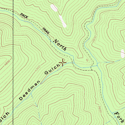 Topographic Map of Deadman Gulch, CA
