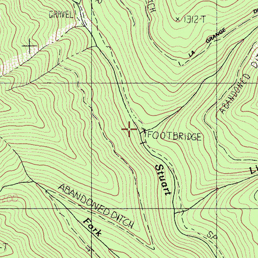 Topographic Map of Deep Creek, CA