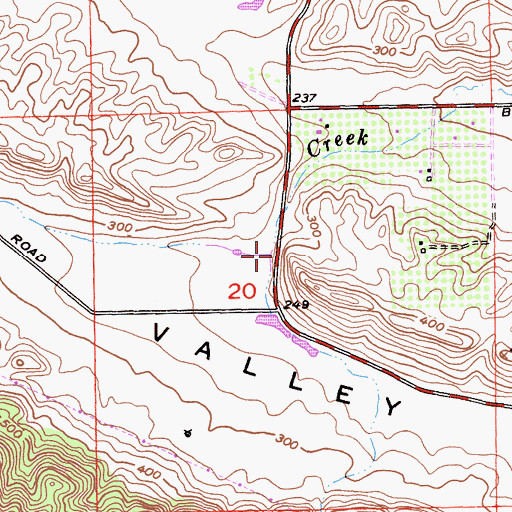 Topographic Map of Deer Valley, CA