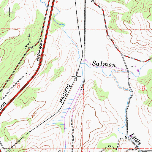 Topographic Map of Deering Gulch, CA