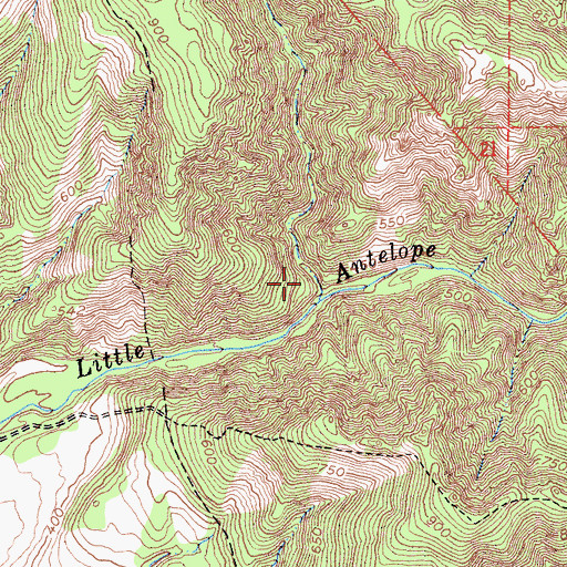 Topographic Map of Dehaven Gulch, CA