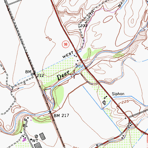 Topographic Map of Delaney Slough, CA