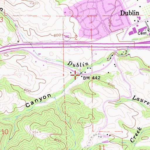 Topographic Map of Devany Canyon, CA