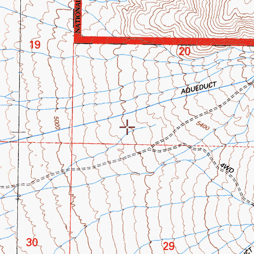 Topographic Map of Devernois Ranch, CA