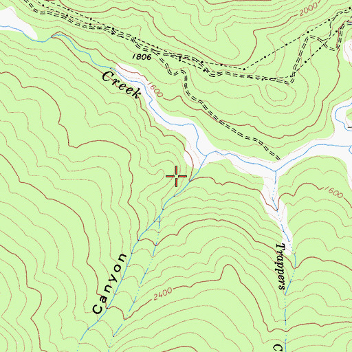 Topographic Map of Devils Canyon, CA