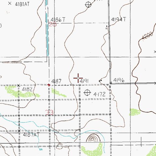Topographic Map of Slippery Well, AZ