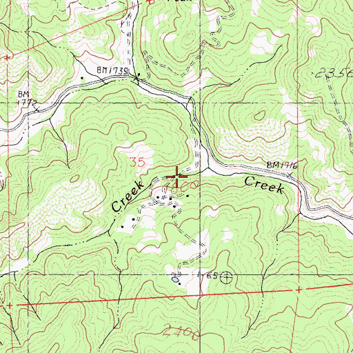 Topographic Map of Digger Creek, CA