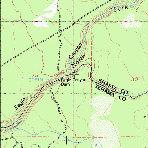 Topographic Map of Digger Creek, CA