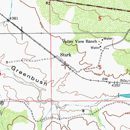 Topographic Map of Stark Railroad Station, AZ
