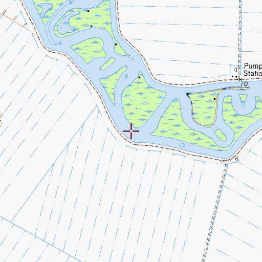 Topographic Map of Disappointment Slough, CA
