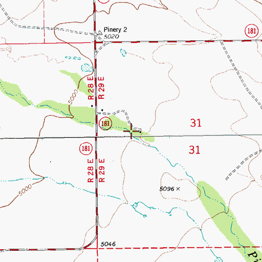 Topographic Map of Stephenson Ranch, AZ