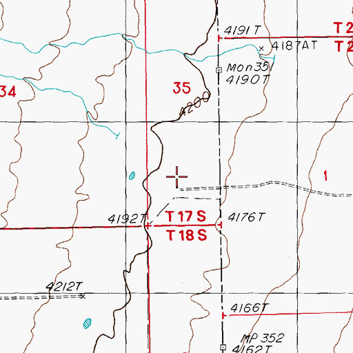 Topographic Map of Stidham Ranch, AZ