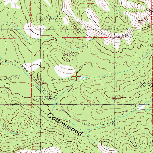 Topographic Map of Sunset Tank, AZ