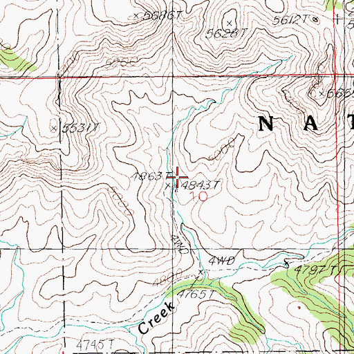 Topographic Map of Swaggart Spring, AZ
