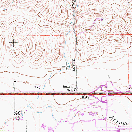Topographic Map of Doolan Canyon, CA