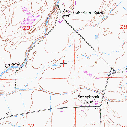 Topographic Map of Doty Ravine, CA