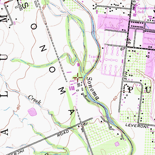 Topographic Map of Dowdall Creek, CA