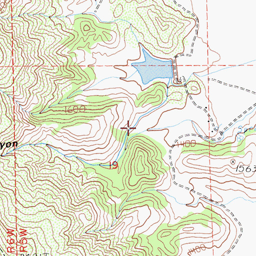 Topographic Map of Doyle Canyon, CA
