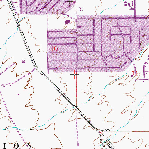 Topographic Map of Tompkins Memorial Park, AZ