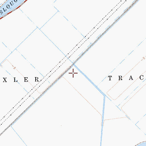 Topographic Map of Drexler Tract, CA