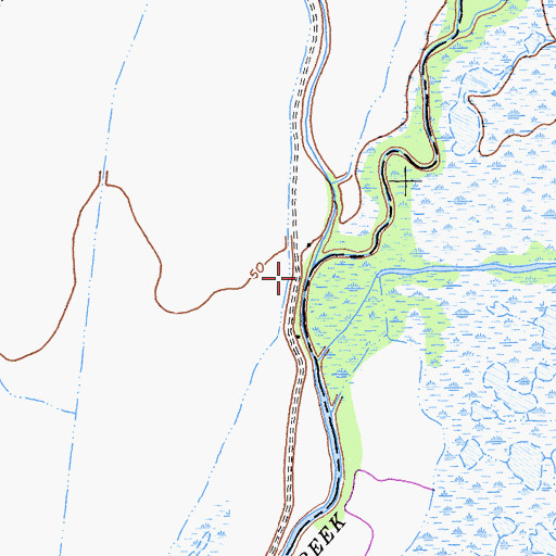 Topographic Map of Drumheller Slough, CA