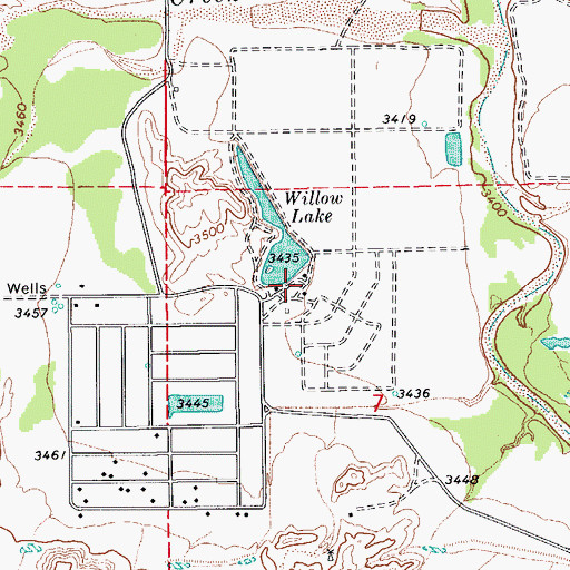 Topographic Map of Tres Alamos Ranch, AZ