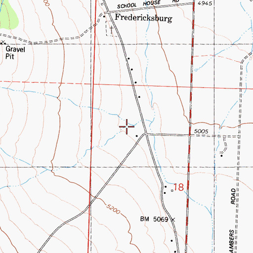 Topographic Map of Dry Canyon, CA