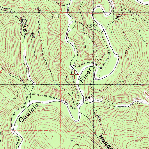 Topographic Map of Dry Creek, CA
