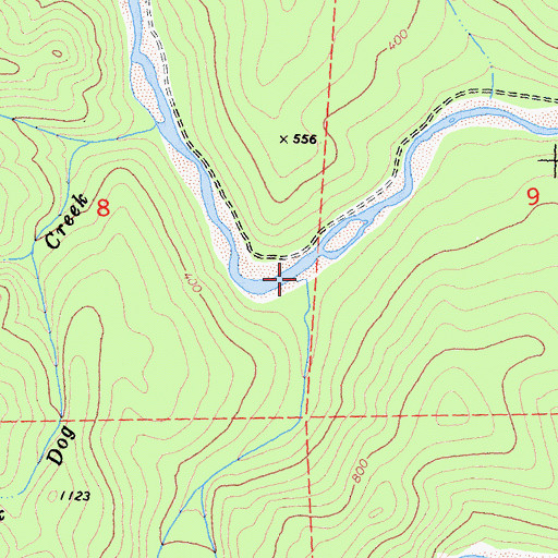 Topographic Map of Dry Creek, CA