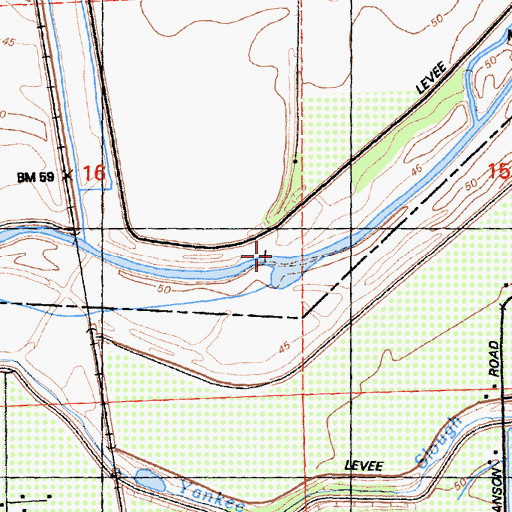Topographic Map of Dry Creek, CA