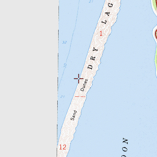 Topographic Map of Humboldt Lagoons State Park, CA