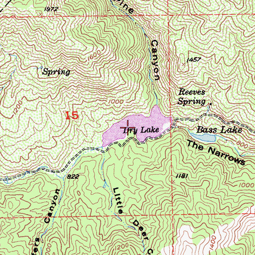 Topographic Map of Dry Lake, CA