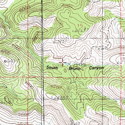 Topographic Map of Upper Bruno Tank, AZ