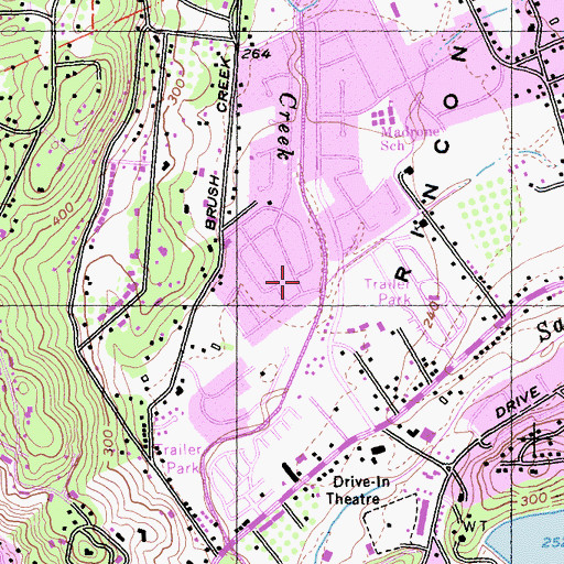 Topographic Map of Ducker Creek, CA