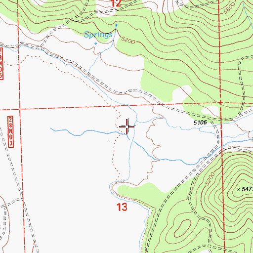 Topographic Map of Duffy Creek, CA