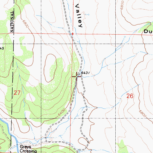 Topographic Map of Dump Canyon, CA