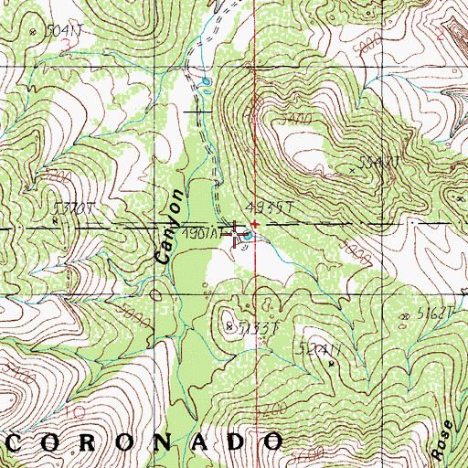 Topographic Map of Upper Reiley Tank, AZ