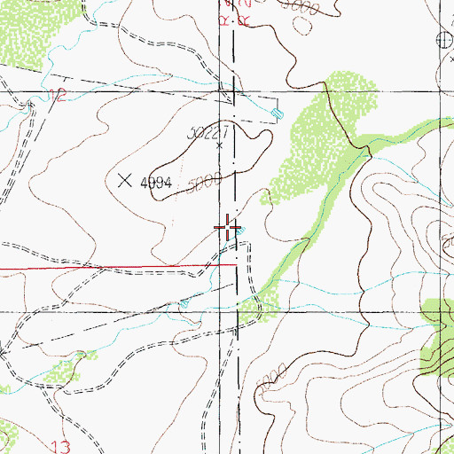 Topographic Map of Upper Seep Tank, AZ